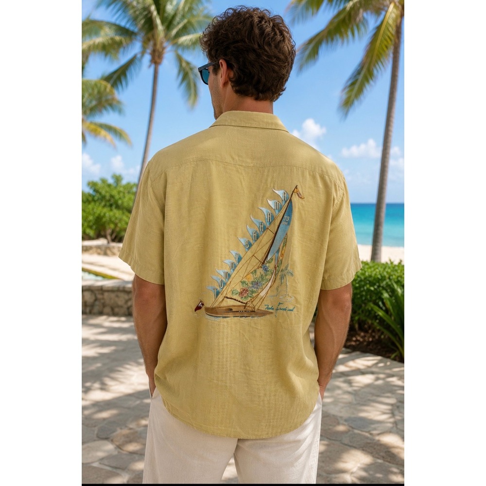 100% Silk Tommy Bahama Shirt